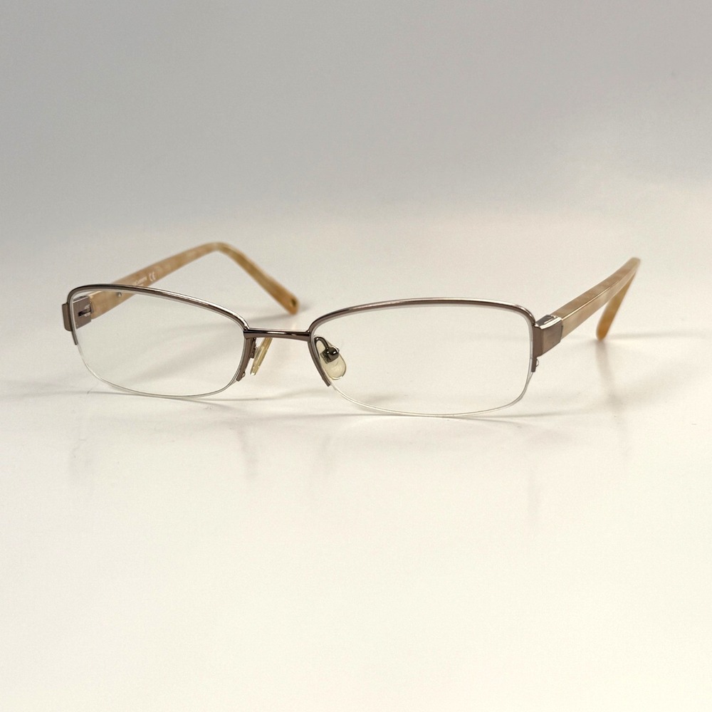 Liz Claiborne L343 1B0 Eyeglasses Frame Only‎ 52-17-135 Womens Half Rim Brown